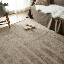 바보사랑 투톤 스트라이프 사각러그 150x200cm 카페트 매트.가온길카페트(무료배송)