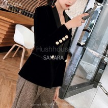 SAMARA p190202171 정장 정장자켓 벨벳자켓 코트 여성 자켓