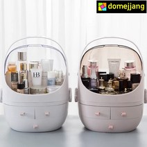 도매짱 화장품 정리함 정리대 화장대 립스틱 정리 보관함 수납함 향수 진열대 (domejjang), 01.화이트