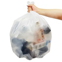 무배 쓰레기비닐봉투 60L리터 분리수거봉투 대량 200장(화이트/블랙) 63x90cm, 60L 200매(화이트/블랙) 63x90cm