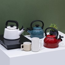에지리 샤틴법랑 휘슬 주전자 인덕션 IH, 1.6L, 화이트