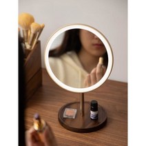 LED 화장 거울 라이트 뷰티 메이크업 거울 나무 마감, 비엔티안 거울 (조명 포함)