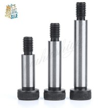 M5 M6 M8 M10 직경 = 6 8 10 12mm 등급 12.9 강철 육각 육각 소켓 캡 헤드 숄더 롤러 베어링 나사 볼트 고, 16 75mm, 02 M6 shoulder dia 8mm
