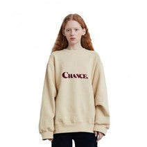 챈스챈스 CHANCE 맨투맨 스웨트셔츠 아이보리 기모