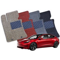 테슬라 모델 전차종 확장형 코일매트 풀세트 CI, 모델3(19년-), 그레이 테두리마감