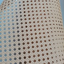 플라스틱 육각 라탄 케인망 원단 천연 가구 장식 등나무 롤, 밝은 브라운 폭 1m  길이 1m