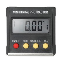각도자 Mini Protractor Digital Inclinometer Level Meter Universal Angle Gauge Finder for Saw Woodwor, 한개옵션0