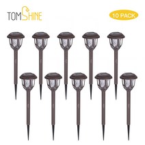Tomshine 야외용 LED 태양광 정원등 야외정원등 10개, 백색광
