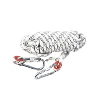 포로스 비너2개포함 다용도 보조 자일 초강력 캠핑 해먹 밧줄 로프 10MM*20M 색상선택, 화이트