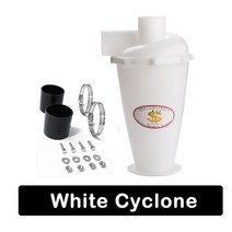 사이클론 집진기 분리기 싸이클론 정미기 흡입기 목공 통포함 진공 청소기 집진기용 사이클론 sn50t6(6세대 사이클론) 플랜지 베이스가 있는 1피스 먼지 사이클론, 화이트 사이클론