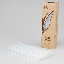 슈가랩 사탕수수 생분해빨대 25cm 50매 일반일자형빨대, 50개입, 1통