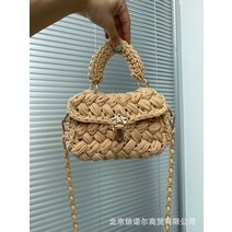 완제품 루피실 가방 벨벳 망고실 크로스백 핑거니팅 왕모찌 DIY 자이언트얀 뜨개 빅얀, 카키 완제품 가방