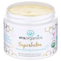 아기를 위한 시대 유기물 치유 연고 - 아기 습진 크래들 캡유아 지루성 피부염 발진 두드러기에 취약한 민감한 피부를 위한 usda 인증 유기농 천연 순한 모이스처라이저 더