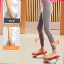 밸런스 스텝 턴테이블 트위스트 밸런스 균형잡기 허벅지운동, 오렌지