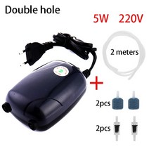 수중펌프220v 수족관펌프 소형무소음펌프 수족관 공기 펌프 물고기 탱크 미니 자동 압축기 단일 이중 콘센트 산소 펌프 수족관 수생 액세서리 220v 3w 5w, 액세서리 포함 5w, 영국 플러그