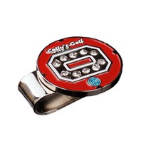 이니셜 큐빅 원펏 볼마커 깨백축하선물 매너 골프소품 주중골퍼 고급 디자인 특이한, S4-9(O)