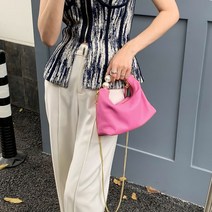 양가죽 수입 여성 진주 핸들 토트 백 미니 반달 핫핑크 김다미 체인 핸드폰 차정원 사첼 직장인 여름 가방 중저가 20대 30대 50대 40대 탑핸들
