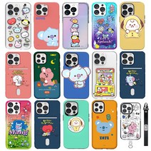 갤럭시S10 BT21 코야 알제이 미니니 버디 그린 소프트 투명 카드 홀로그램 아쿠아 젤리 케이스 G973