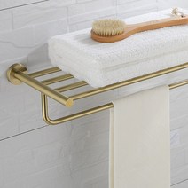 골드 무광 스텐수건걸이 2단 욕실화장실 스텐레스 수건선반 AJ71215GL AJBATH, AJDY71215