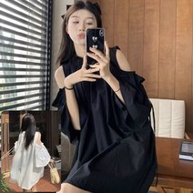 피플스 퐁듀 오픈숄더 원피스