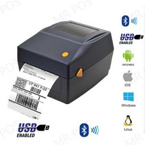 바코드생성기 케어라벨프린터 바코드 출력기 프린터 기계Xprinter 라벨 바코드 프린터 열 영수증 20mm-100m, 05 BK USB Bluetooth_02 미국 플러그