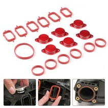 자동차매니폴드 Bmw m57 소용돌이 블랭크 플랩 수리 용 6x33mm 자동 교체 부품 흡기 가스켓 키 삭제 키트, 02 빨간