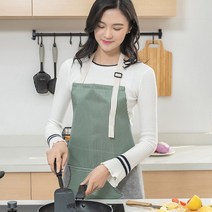 줄무늬 핸드 타올 옥스포드 방수 포켓 앞치마 그린 카페앞치마 미용앞치마, 상세페이지 참조