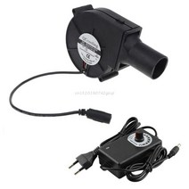 산업용송풍기 낙엽청소 고기집 엔진블로워 EU/US 플매트 카펫 러그 바베큐 팬 12V 1.2A 4300RPM 공기 송풍, 04 EU Plug-33mm