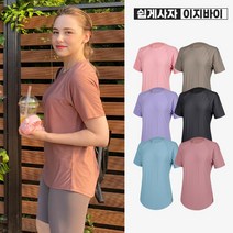 이지바이 스위피 여성 기본핏 반팔 라운드 티셔츠 ST31LT053W