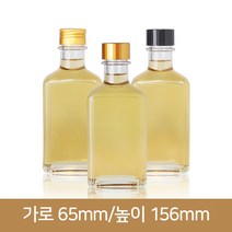 유리병 경진양주병 200ML(사각) (A), 스탬빙마개, 1개
