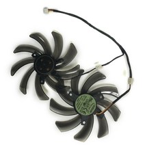 시로코팬 소형 저소음 2 개대 r7 370 hd7850 gpu 쿨러 그래픽 카드 팬 기가 바이트 gv-r737wf2oc-4gd gv-r785oc-2gd hd 7850 카드 냉각, 없음
