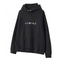 챈스챈스 CHANCE MULTI COLOR LOGO HOODIEBLACK/기모 HOODIEBLACK