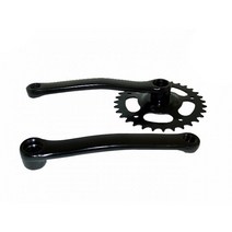 자전거 기어크랭크(아동용 32T*152 스틸 20인치 흑색), 1개