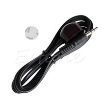 150cm 적외선 IR 블래스터 원격 제어 수신기 38kHz 익스텐더 확장 케이블 3.5mm 이중 측면 접착 테이프, 검은색