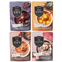 홈플러스 시그니처 죽 4종세트(단팥 단호박 된장 소고기)450g 각10개씩 총40개
