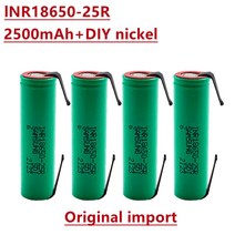 가져온 18650 2500mah 충전식 배터리 inr18650 25R m 20A 방전 리튬 이온 15A DIY 니켈, 07 10pcs