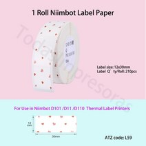 Niimbot-D110 방수 감열식 라벨 용지 D11 프린터용 개 이상의 스타일 Etiqueta Papel, 08 L59