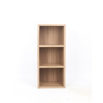 성원퍼니처 공간박스 3단 책장/낮은책장/수납장/완제품배송/두께2.4cm, 오크