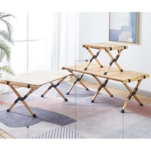 홈 캠핑보관 간편 높이조절 우드 롤테이블 차박캠핑, 캠핑롤테이블_L (YYWC5013)