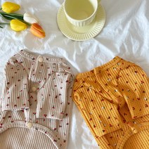 앵두 강아지가디건 강아지옷 S-XL, 머스타드