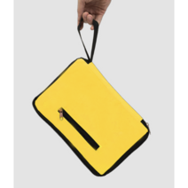 [1+1] 초간편 비비드 파우치 변신 휴대용 바퀴 장바구니, 파우치형 옐로우 1+1