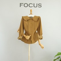 포커스 프릴 포인트 빅카라 블라우스(FW1J9BL5540)