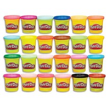 Play-Doh 모델링 컴파운드 플레이도우 24개 팩 3온스 캔 2세 이상, Frustration-Free Packaging