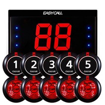 이지콜 호출벨 + 수신기 세트 (번호표 공짜) 레드, 1) EY-2001 모니터 + 호출벨 레드 3개