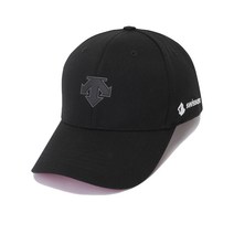 데상트 공용 스위스스키팀 디자인 듀얼리스 로고 포인트 볼캡 SN323SCP90 BLK