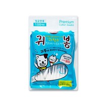 케어 애견 귀청소 귀봉 100개입 강아지 슈나우저 눈물케어 반려견 골든리트리버 불도그 미니핀 눈물자국