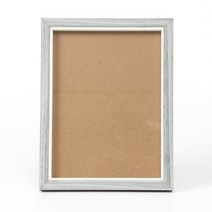 요비월드 우드프레임 탁상용 사진 액자 6X8 그레이 팔순액자 웨딩액자 엔틱사진액자