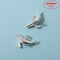 [8-507-15]순은실버팬던트(고래) 15*14mm (은92.5%/무도금) [1개], 1개