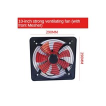 가정용 환기팬 강력한용 환기 추출기 금속 축 배기용 송풍기 팬 스테인레스 스틸 벽 10 인치, AU, 라이트 그레이