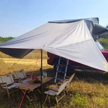 루프탑텐트 4 시즌 야외 캠핑 어드벤처 킹스 액세서리 자동차 루프 탑 텐트, Dark Gray